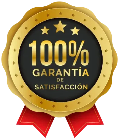100% garantía de satisfacción