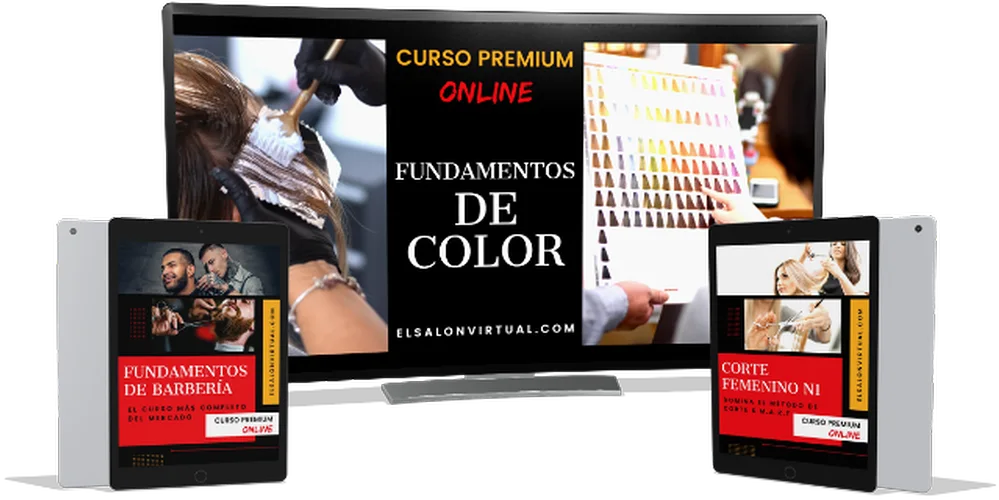 Cursos Premium: Fundamentos de Barbería, Fundamentos de Color y Corte Femenino N1